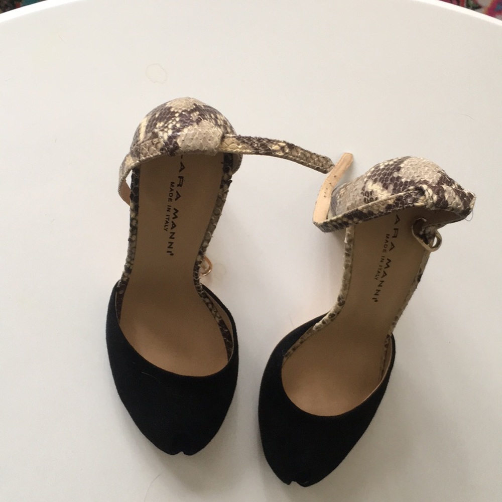 Italian leather/suede sandals (worn once) size 8